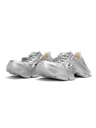 【NEXT IMPULSIVE】Time Space Series-Dad Crocs Shoes Silver