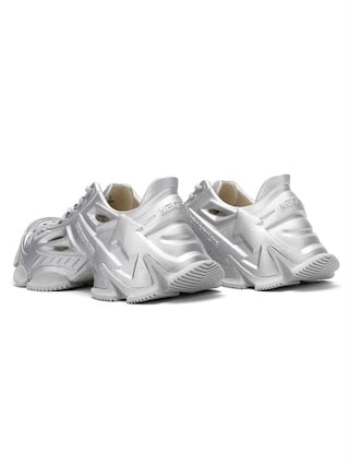 【NEXT IMPULSIVE】Time Space Series-Dad Crocs Shoes Silver