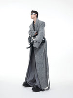 【ARGUECULTURE】Oversized Wool Belted Coat