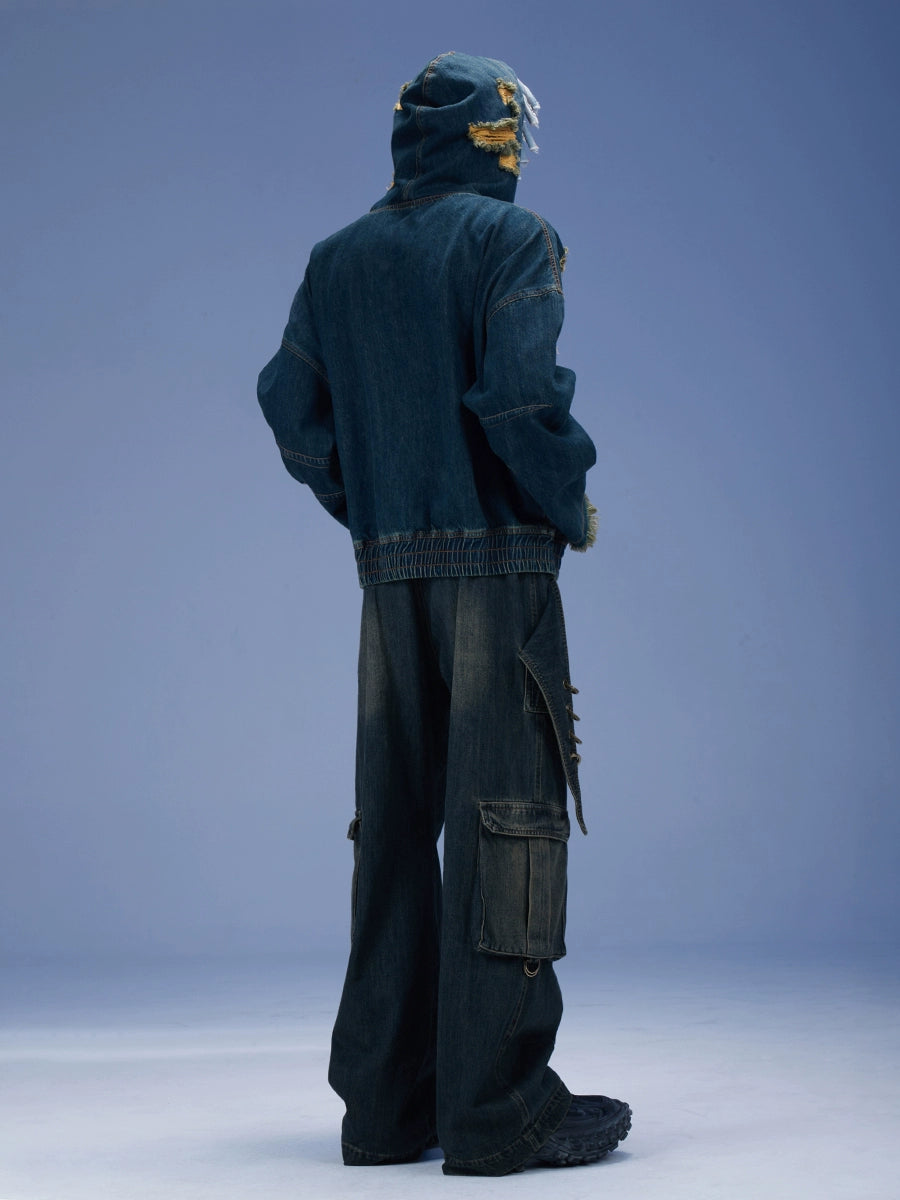 【DND4DES】Jiuhuan Blade Straight Black Denim