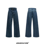 【ARGUECULTURE】Infinite Washed Wide-Leg Jeans