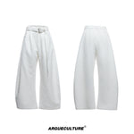 【ARGUECULTURE】Pearl Button Textured Pants