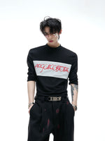 【ARGUECULTURE】Elastic Mesh Embroidery Top