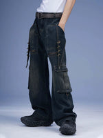 【DND4DES】Jiuhuan Blade Straight Black Denim