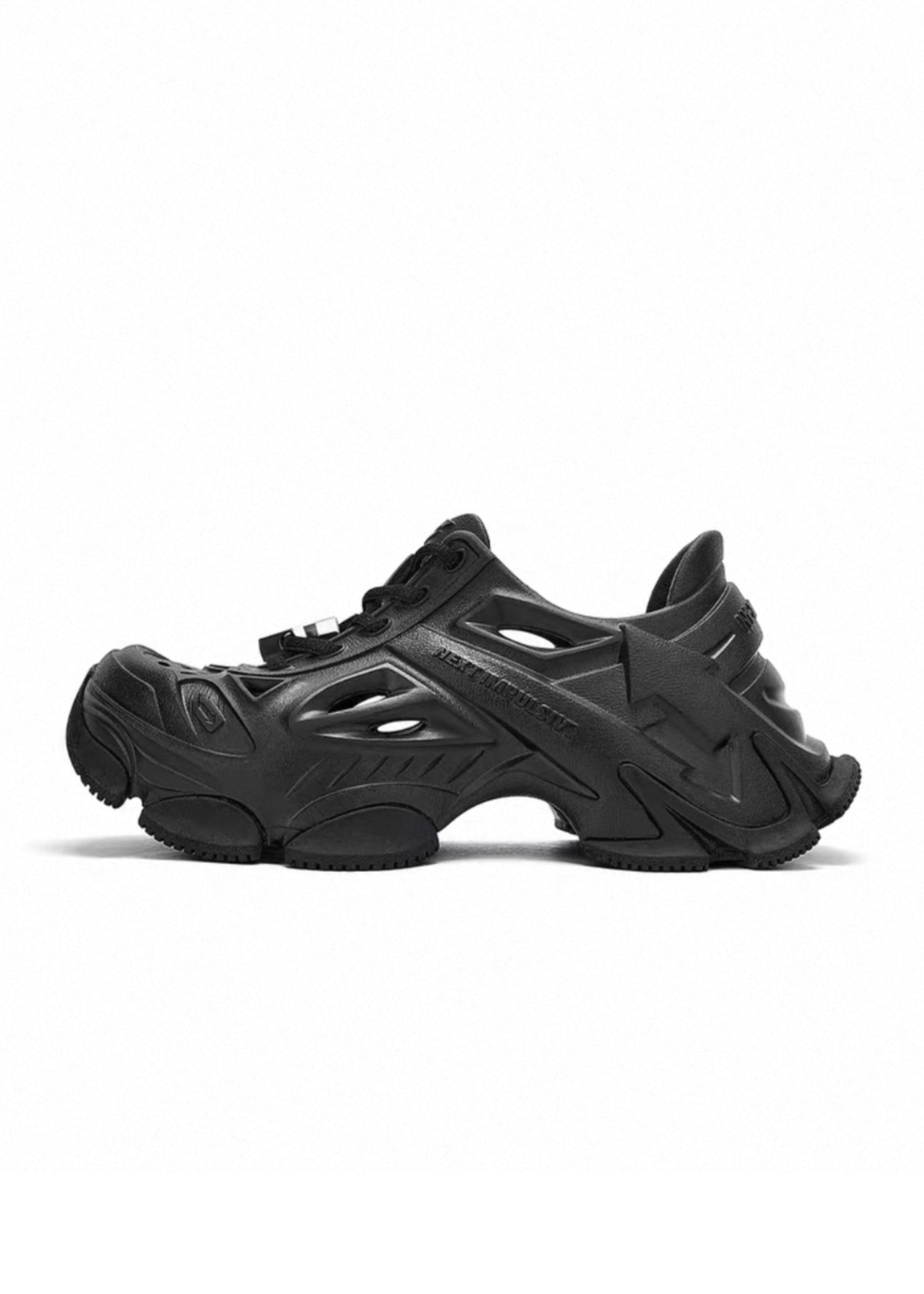 【NEXT IMPULSIVE】Time Space Series-Dad Crocs Shoes Black