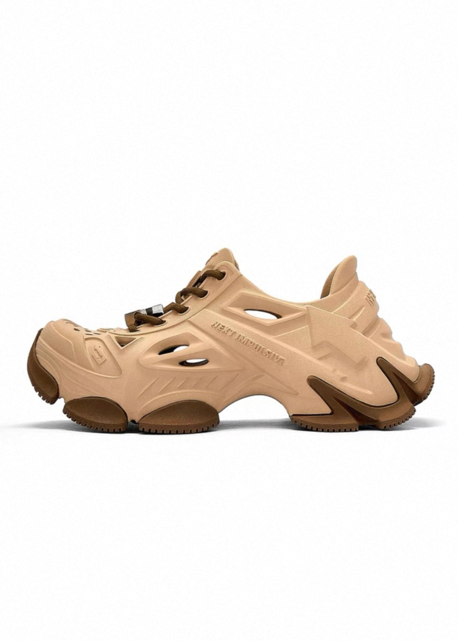 【NEXT IMPULSIVE】Time Space Series-Dad Crocs Shoes Brown