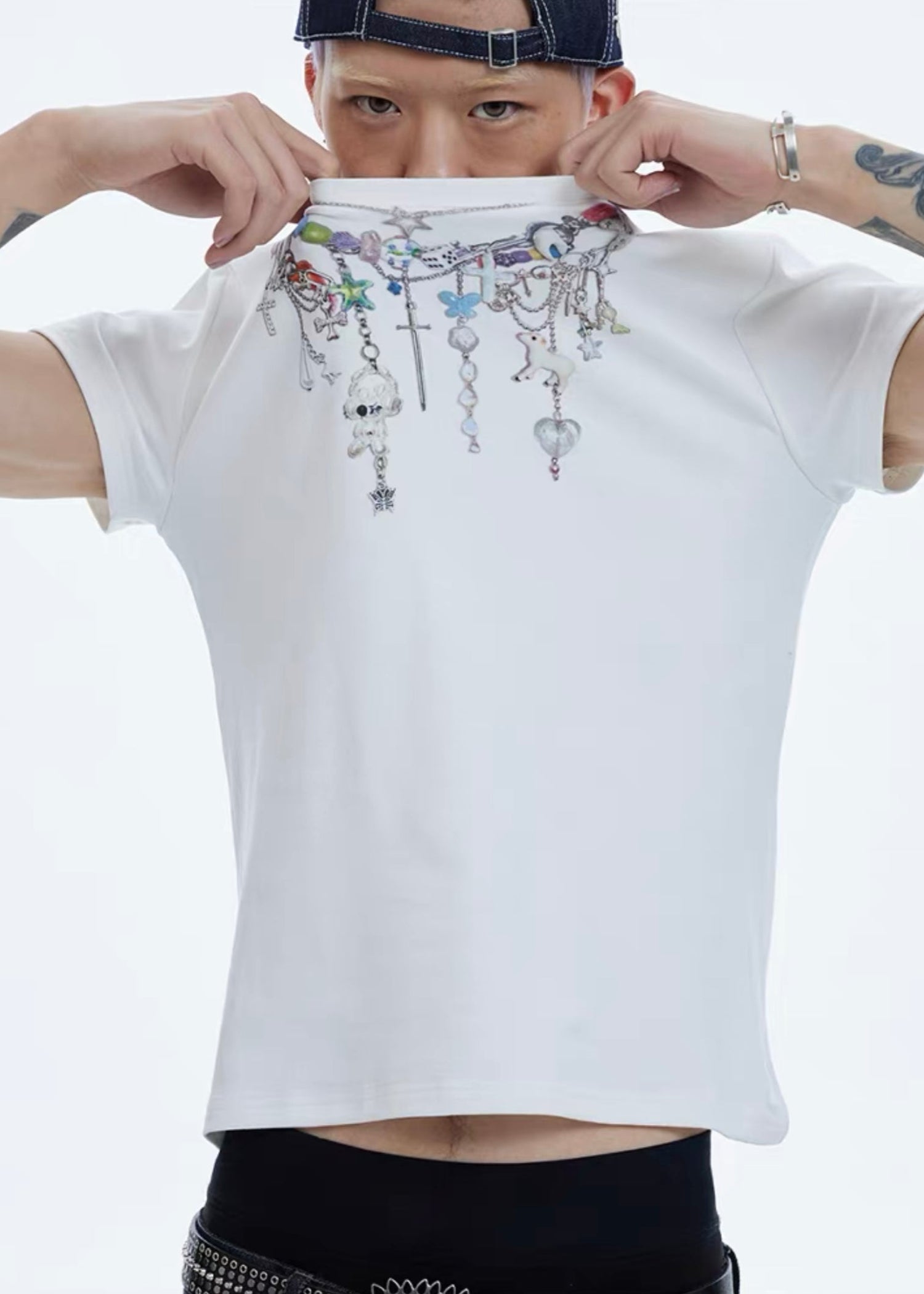 【DND4DES】Y2K Chain  Graphic Short Sleeve Tee