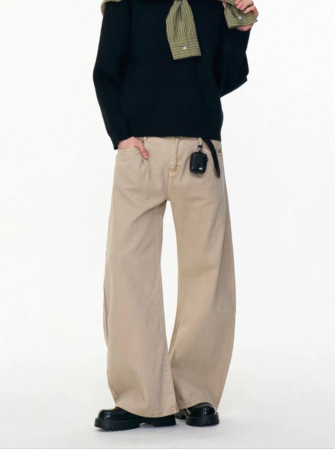 【MRNEARY】American Retro Pleated Machete Overalls