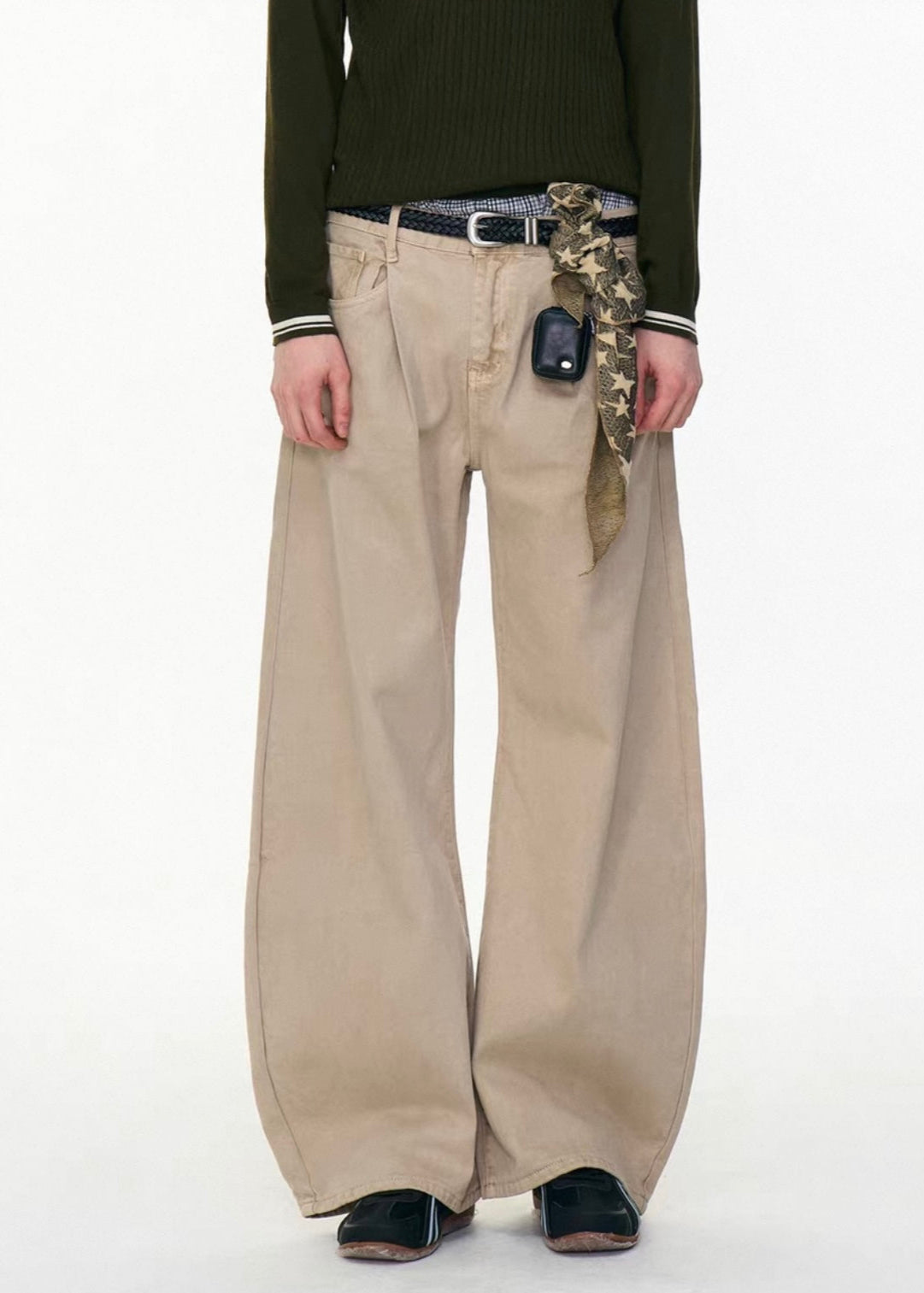 【MRNEARY】American Retro Pleated Machete Overalls