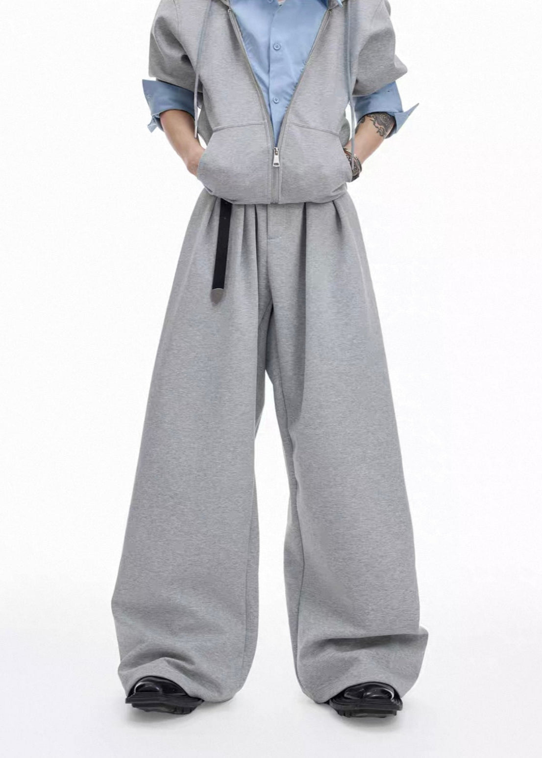 【ARGUECULTURE】Contrast Panel  Sweatpants