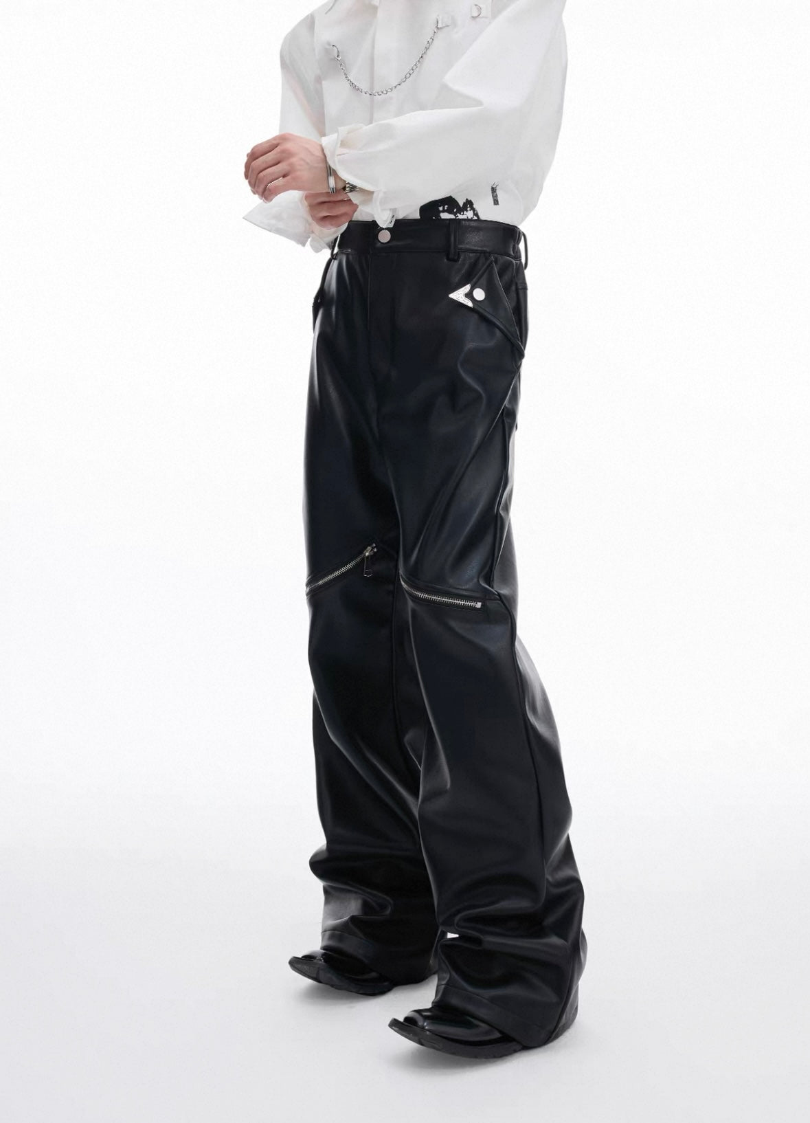 【ARGUECULTURE】Premium Retro Leather Trousers