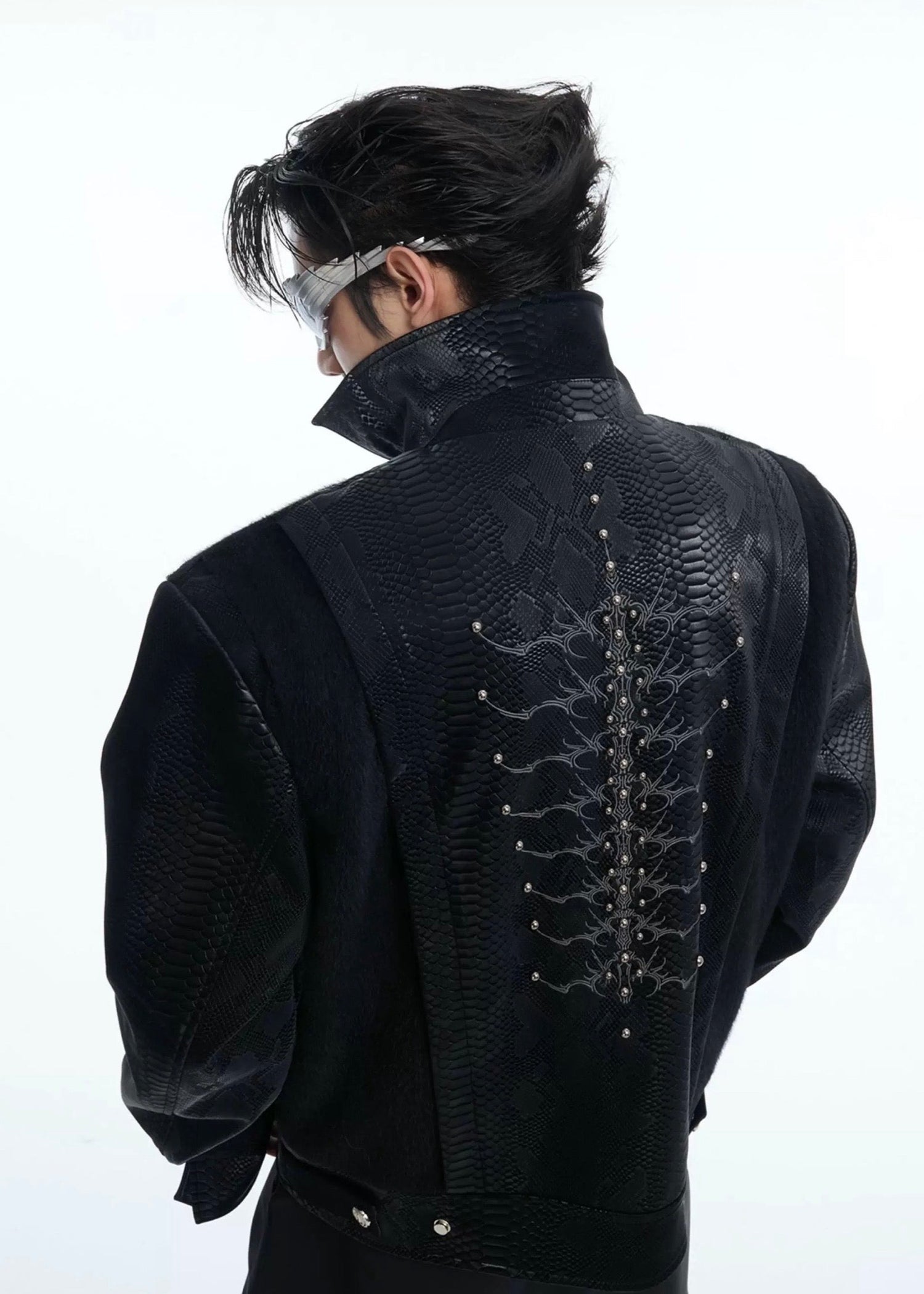 【ARGUECULTURE】Snake Spine Patchwork Jacket