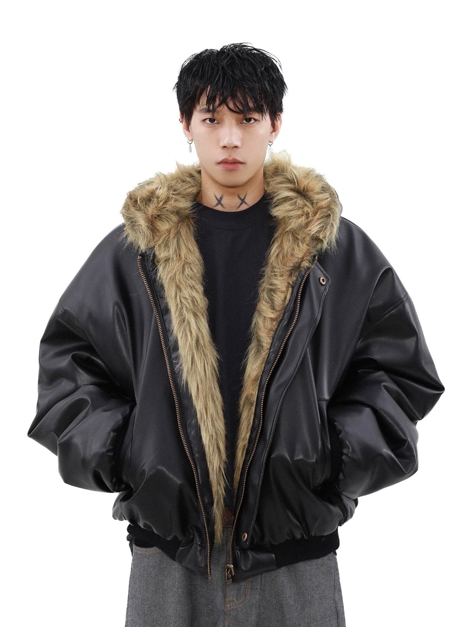 【MRNEARY】DualTone Reversible leather Jacket