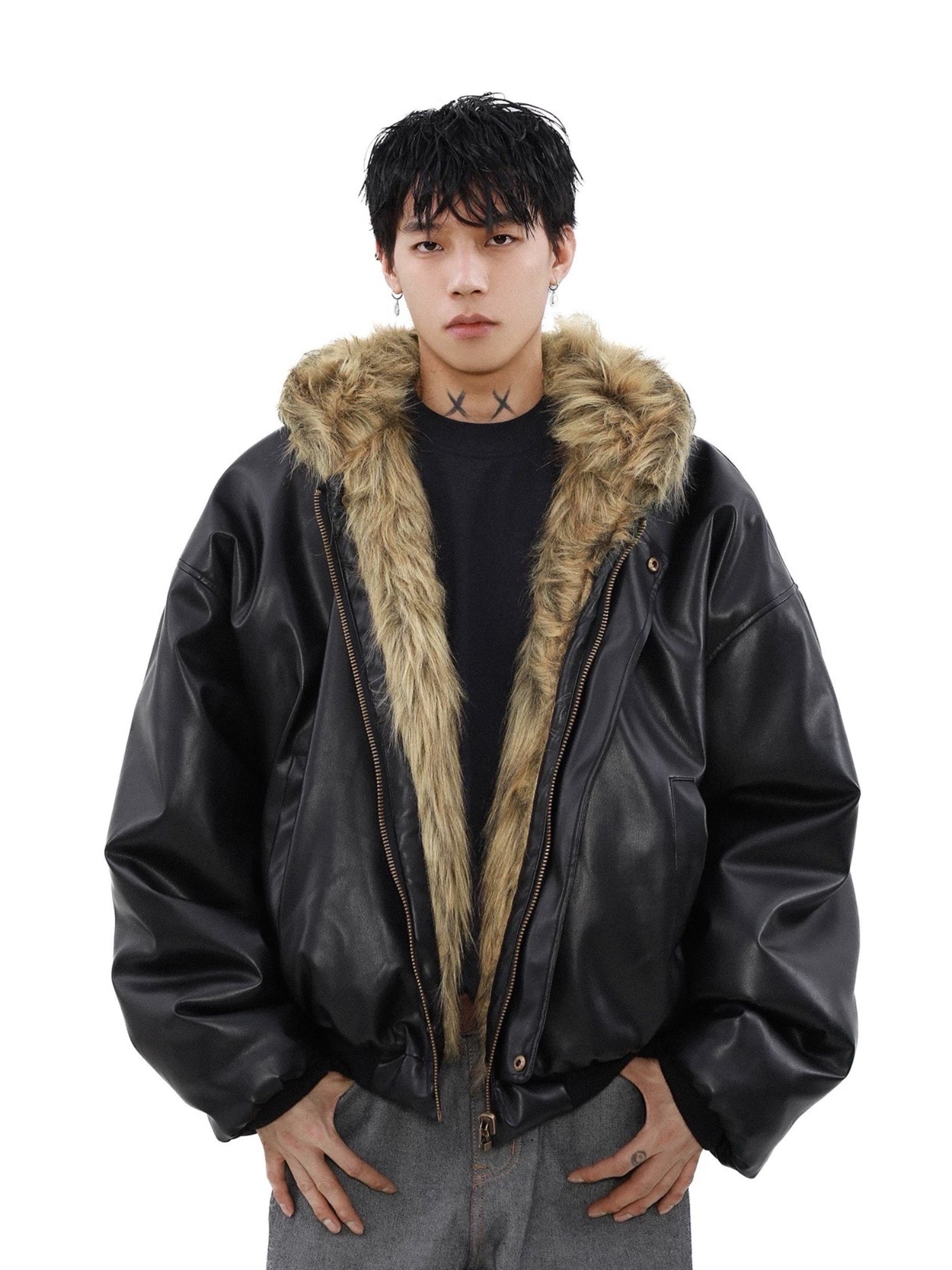 【MRNEARY】DualTone Reversible leather Jacket