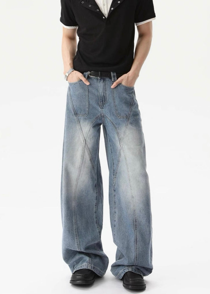 【TURNTIDE】Design Straight-Leg Denim