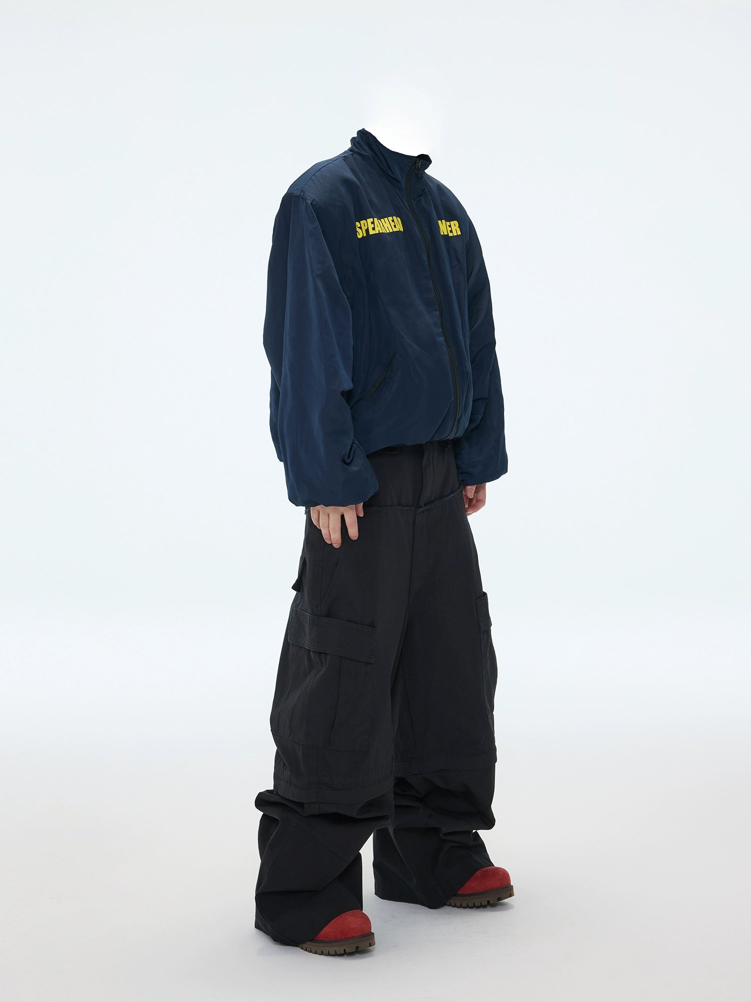 【ASTT】Detachable Shoulder Pad Coach Jacket