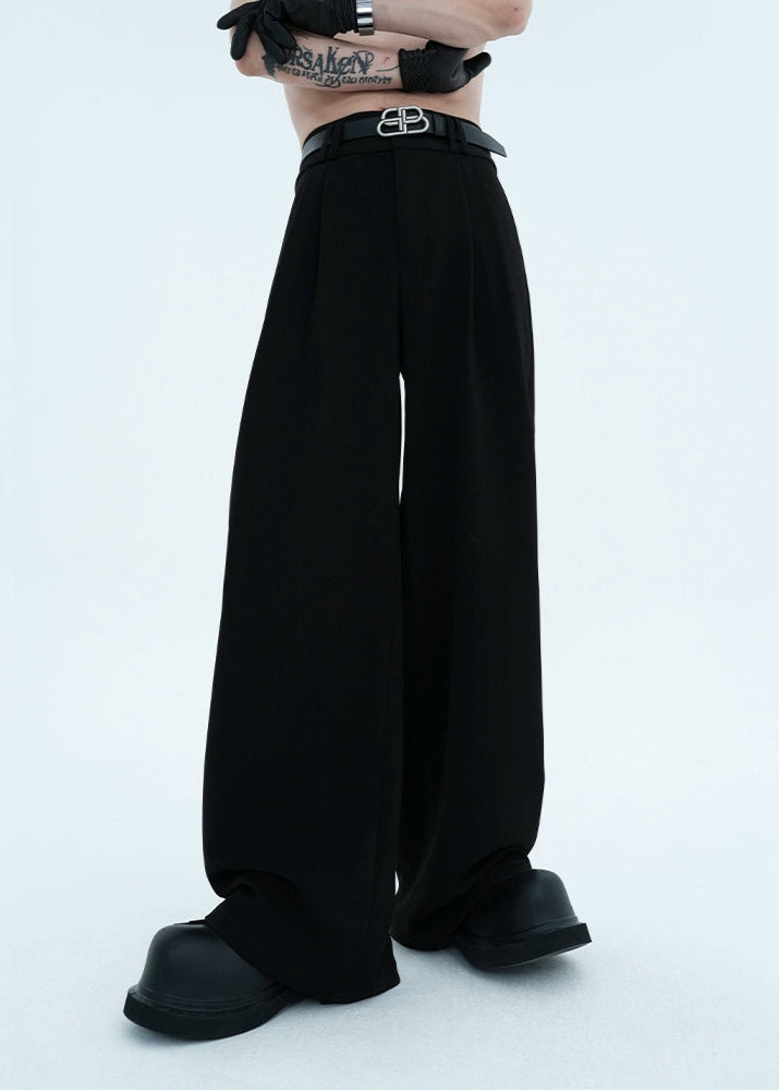 【STARETEXCEEDEND】American Retro Draped Pleated Pants