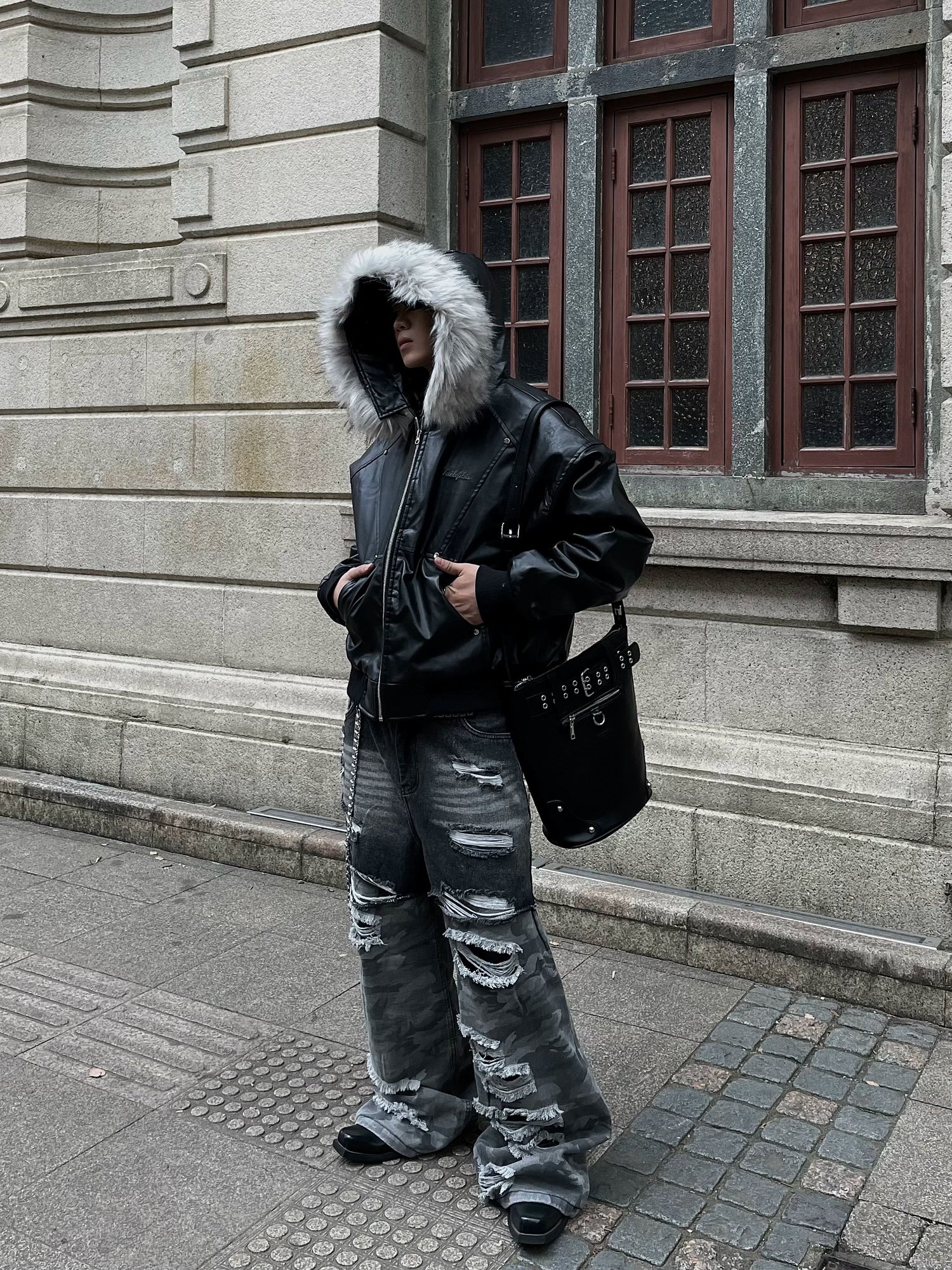 【DARKFOG】Unisex PU Leather Jacket