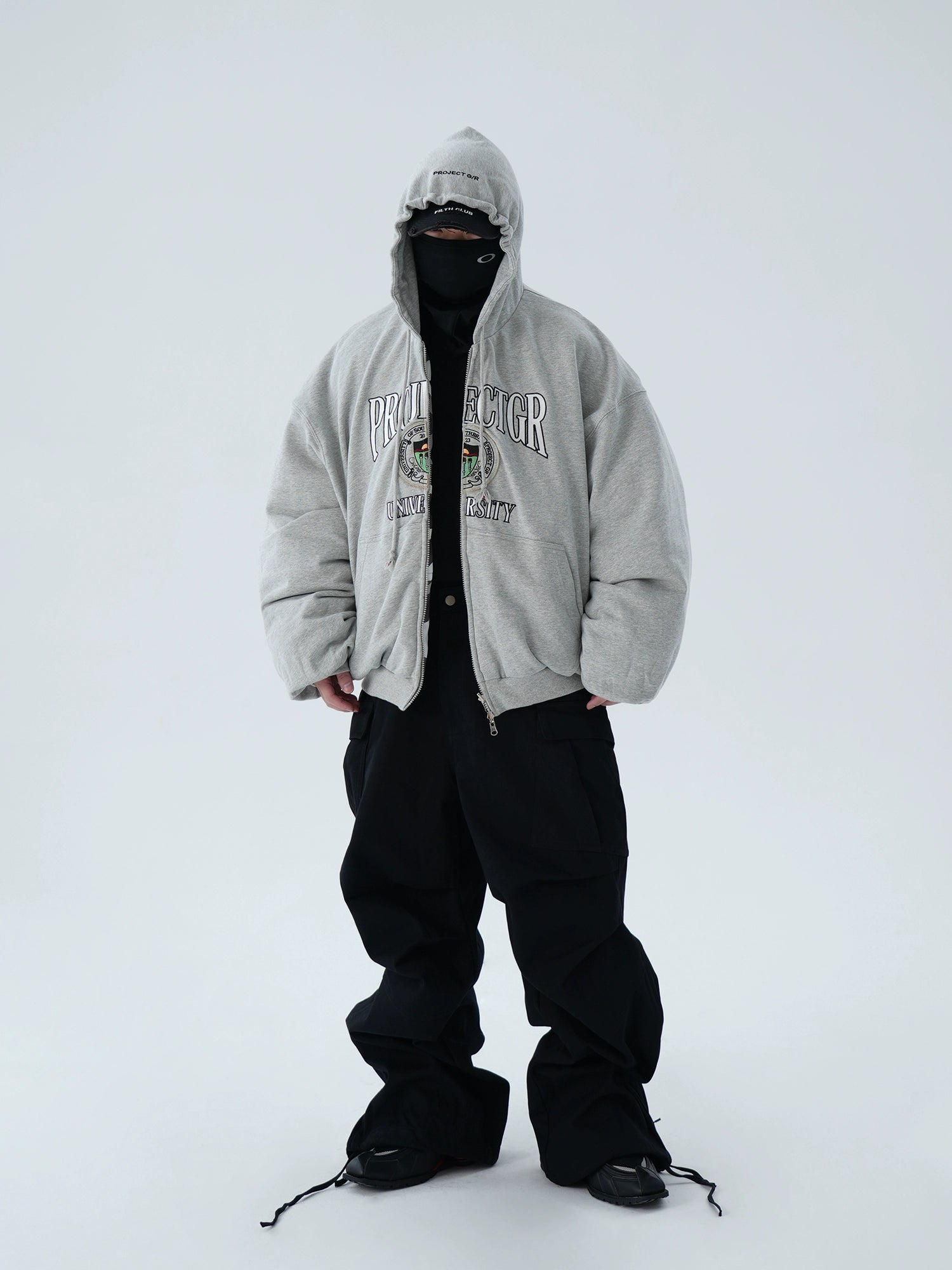 【ASTT】Thick Knit Camouflage Hoodie Jacket