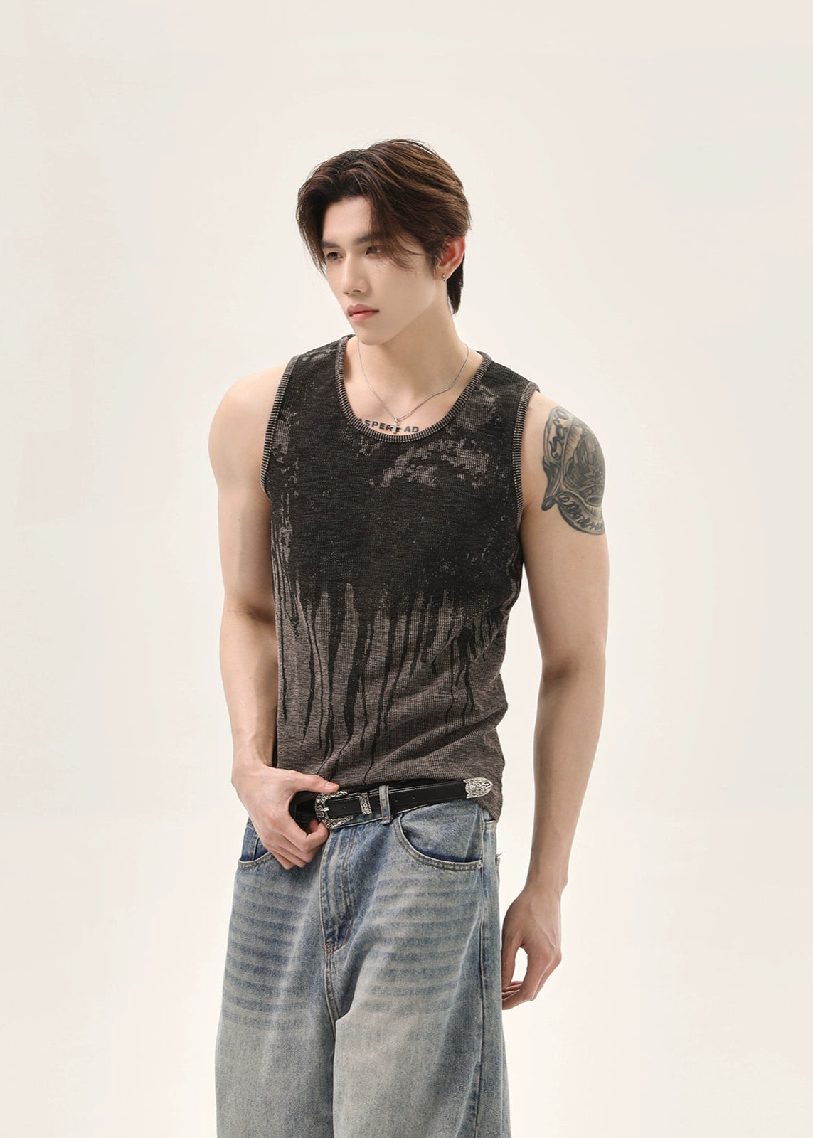 【TURNTIDE】Retro Gradient Washed Tank