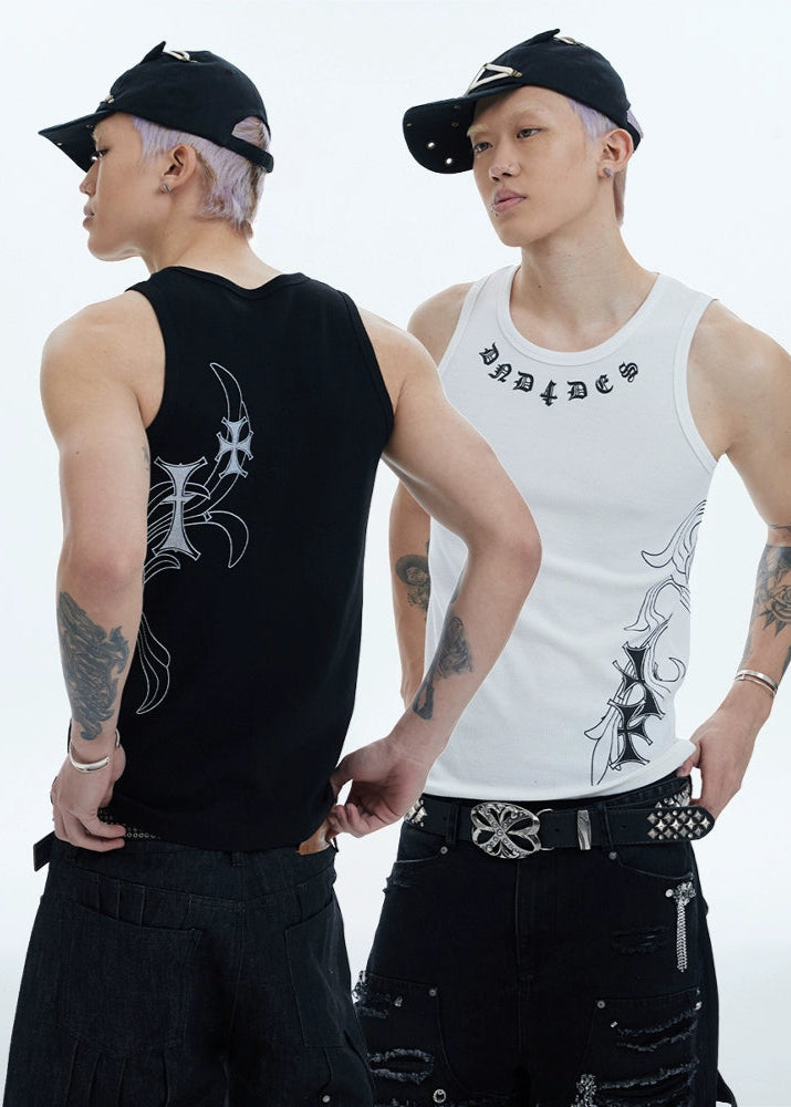 【DND4DES】Honeysuckle Cross Ribbed Tank