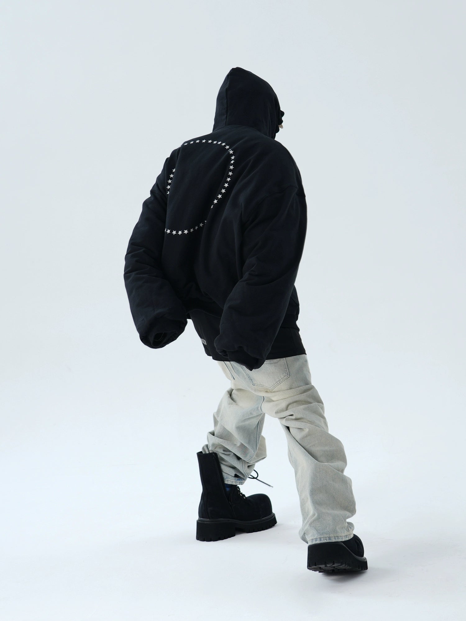 【ASTT】Thick Knit Camouflage Hoodie Jacket