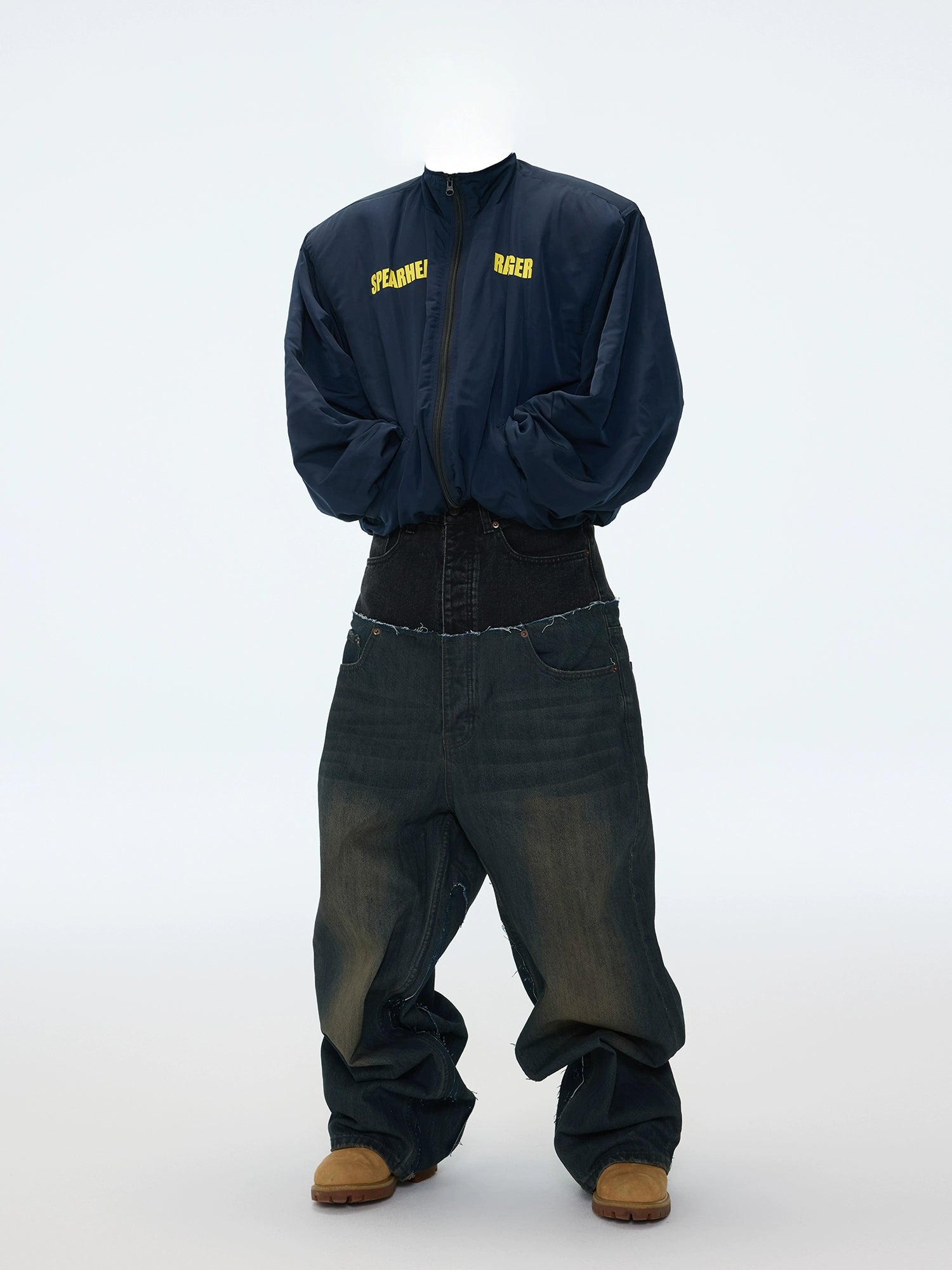 【ASTT】Detachable Shoulder Pad Coach Jacket