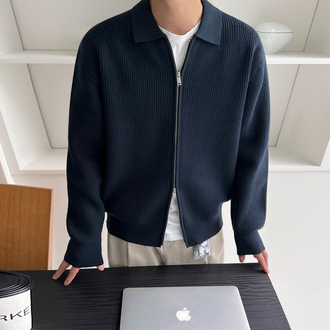 【MRCYC】Old Money Collared Knit