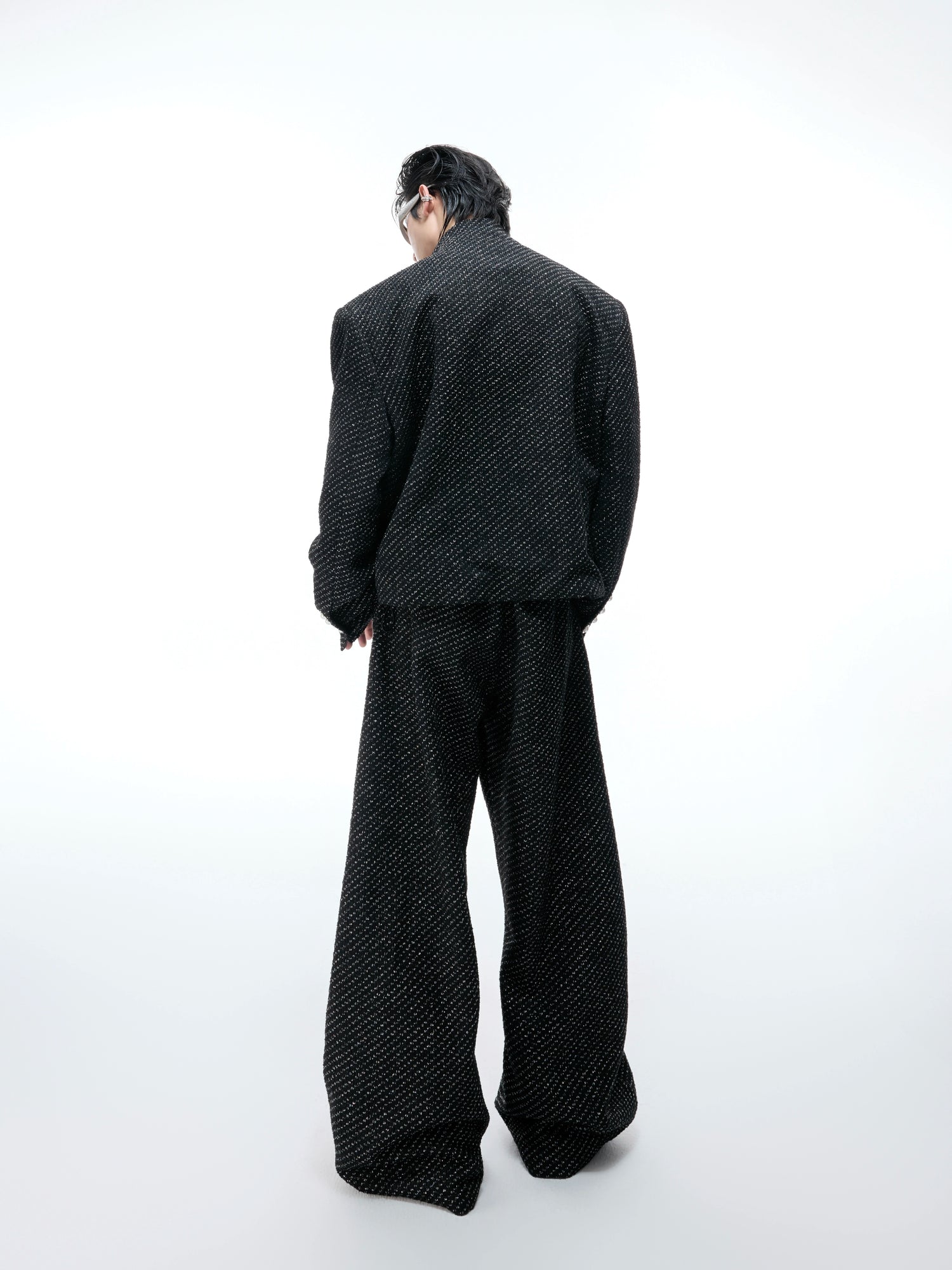 【ARGUECULTURE】Pearl Button Textured Pants
