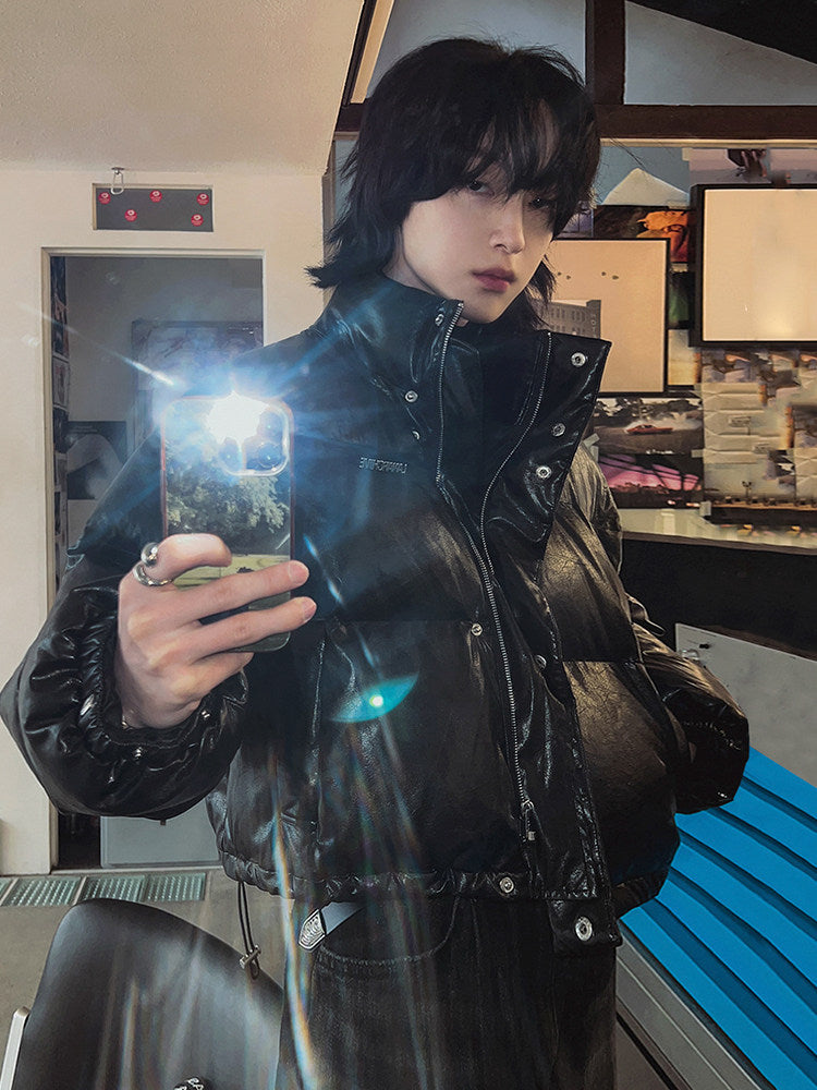 【MRCYC】PU Short Padded Jacket