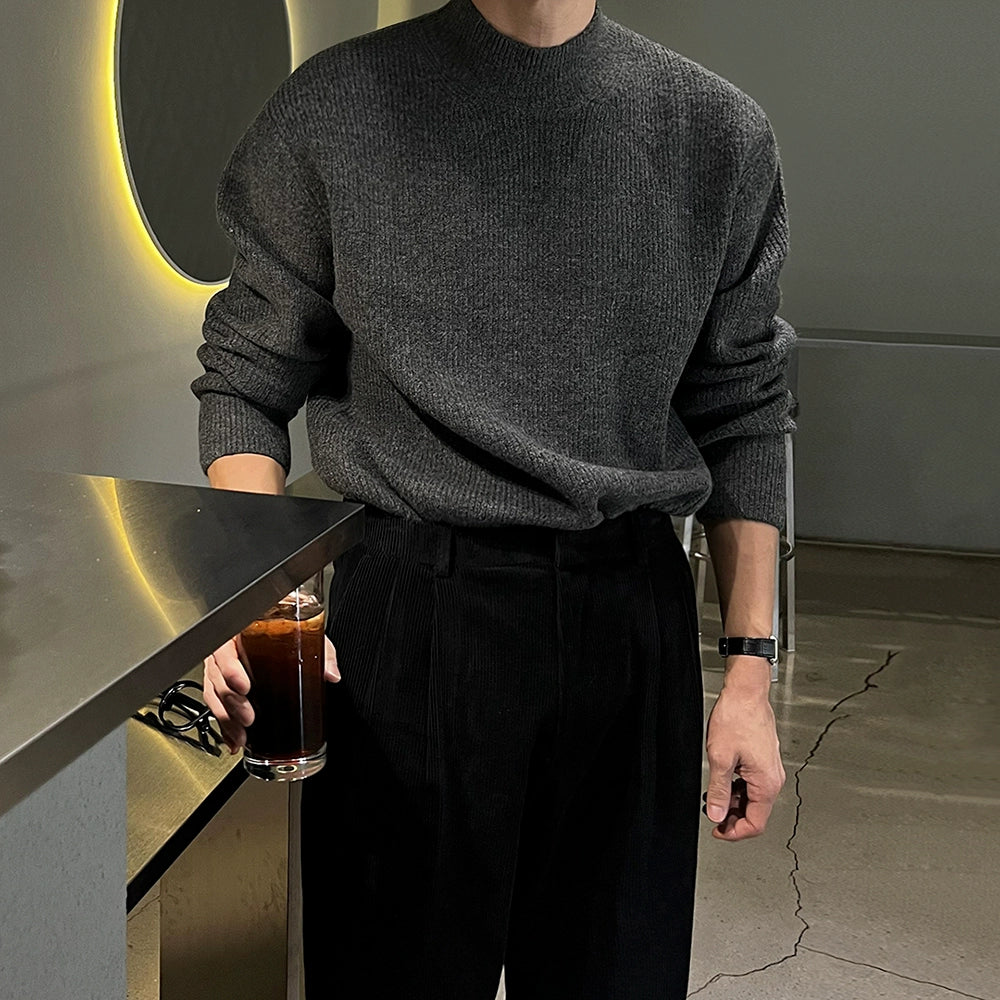 【MRCYC】Mock-Neck Knit Sweater