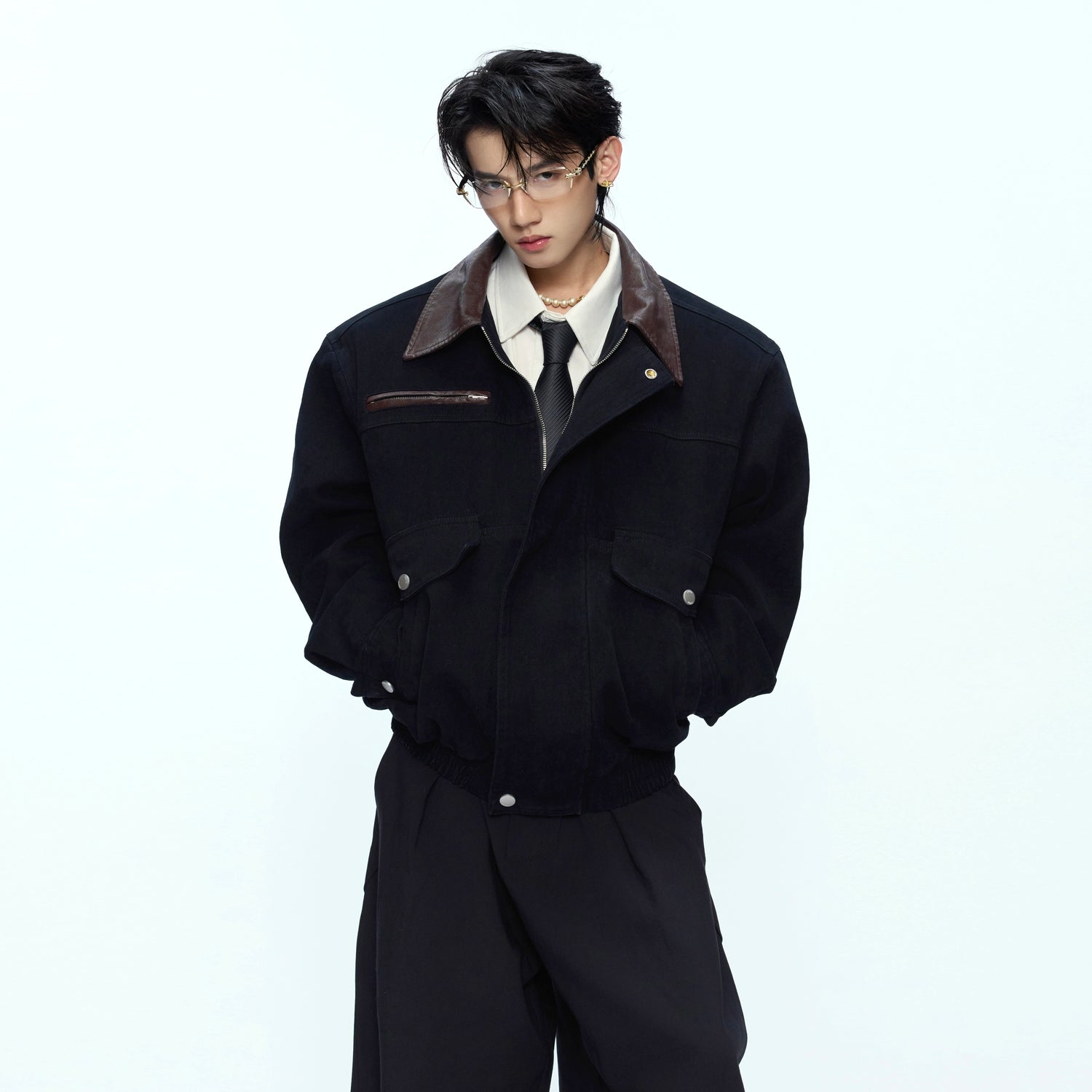 【ARGUECULTURE】Classic Contour Contrast Jacket