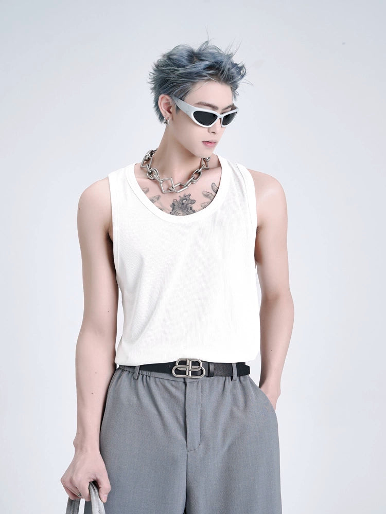 【STARETEXCEEDEND】Seamless Ice Silk Tank