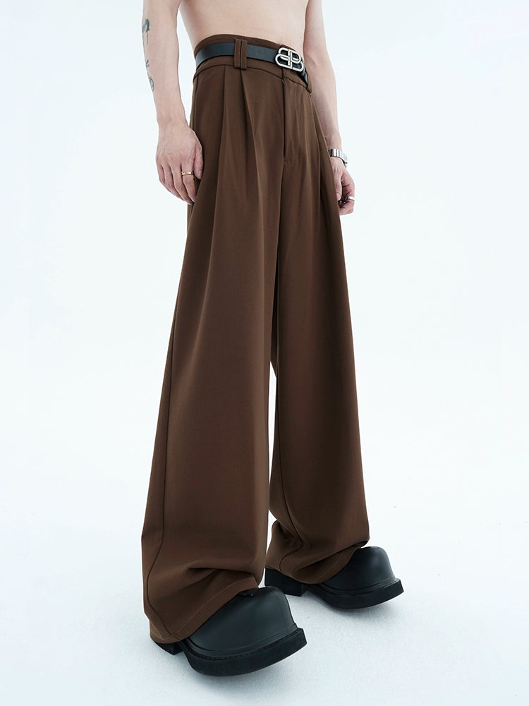 【STARETEXCEEDEND】American Retro Draped Pleated Pants