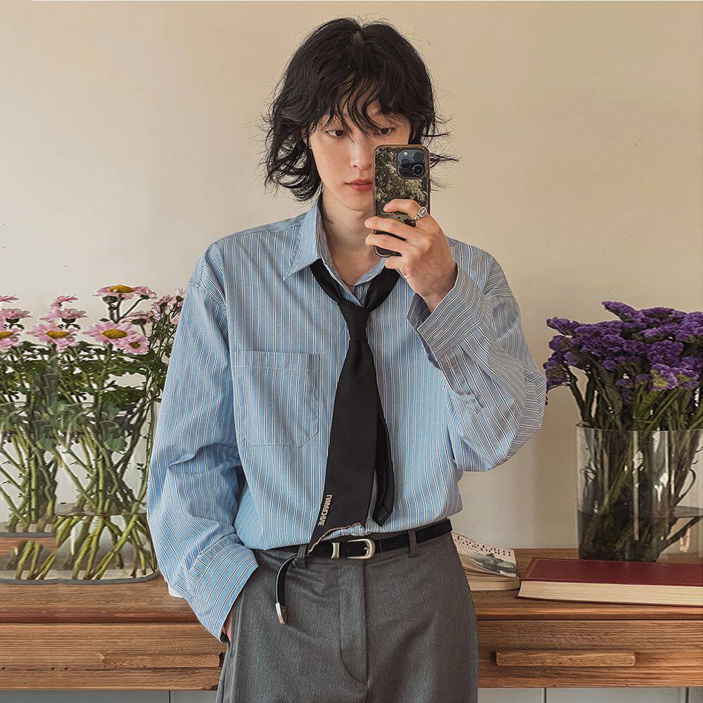 【MRCYC】Striped Long-Sleeve Shirt