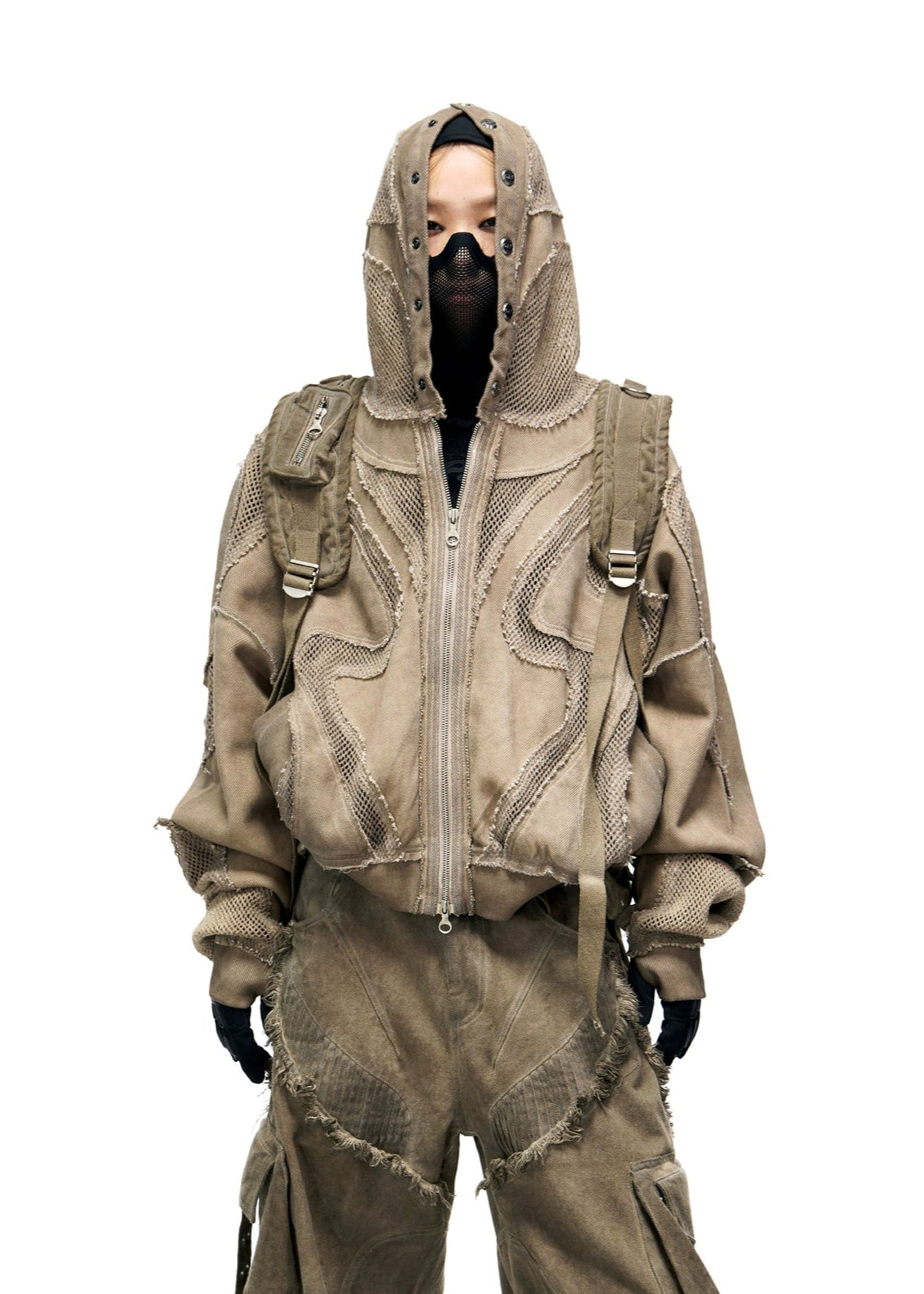 【PERSONSOUL】Split Deconstruct Hoodie – Fried Dice Zipper