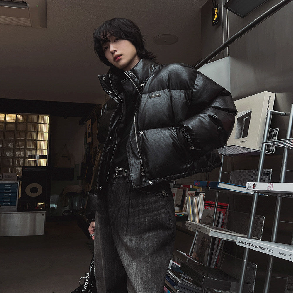 【MRCYC】PU Short Padded Jacket
