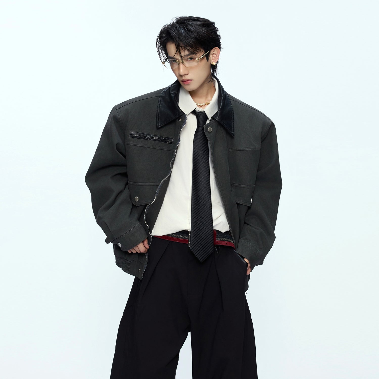 【ARGUECULTURE】Classic Contour Contrast Jacket