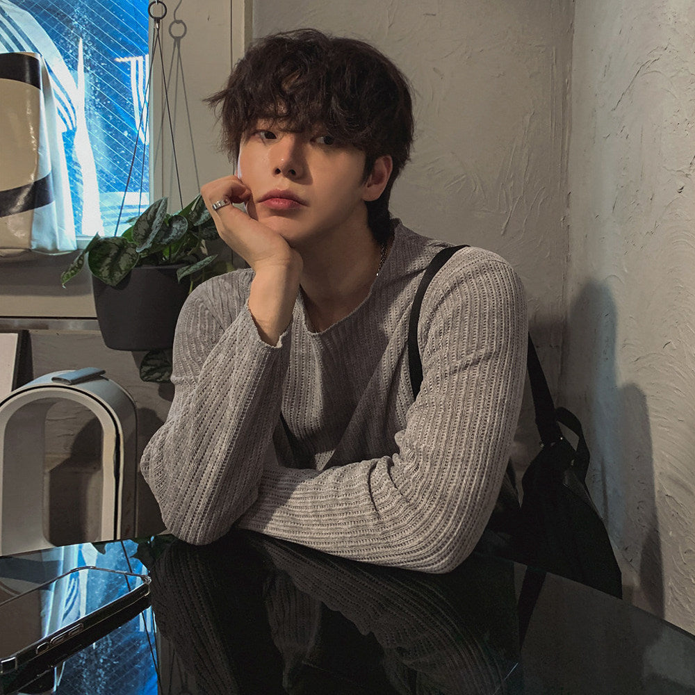 【MRCYC】Round-Neck Long-Sleeve Tee