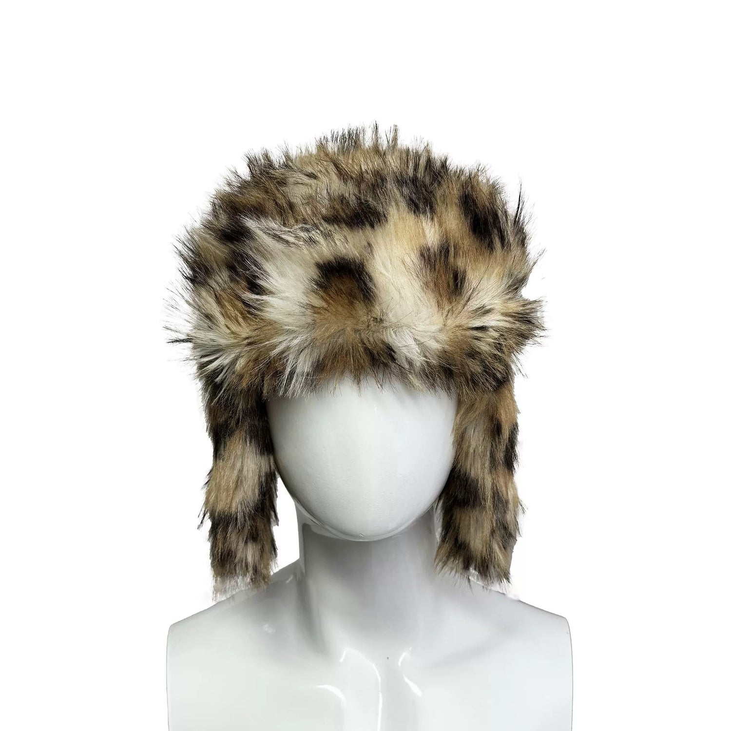 99CLUBヒョウ柄長髪レイフェンハットトレンドアヘンヒップホップ男女カップルアメリカ暖かい秋冬