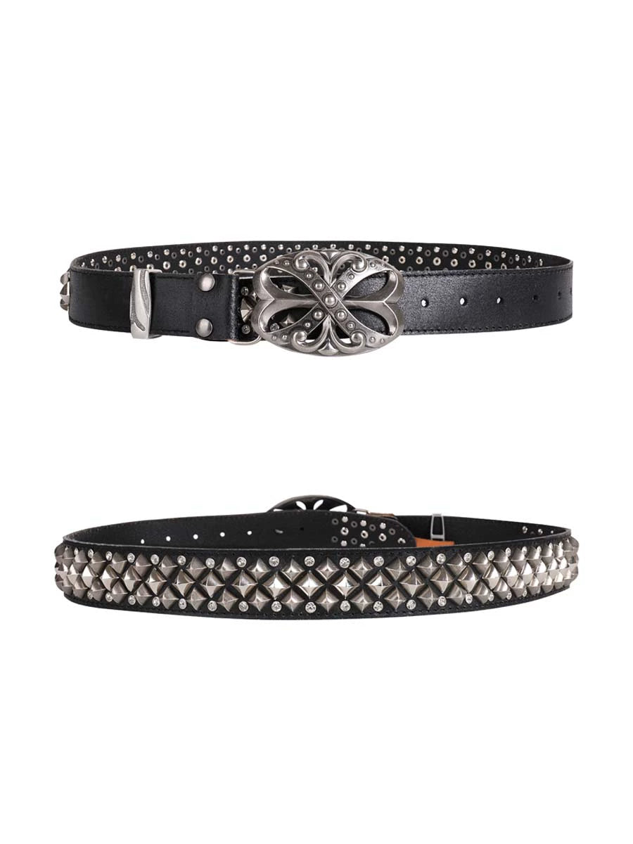 【DND4DES】Engraved Punk Rock Leather Belt