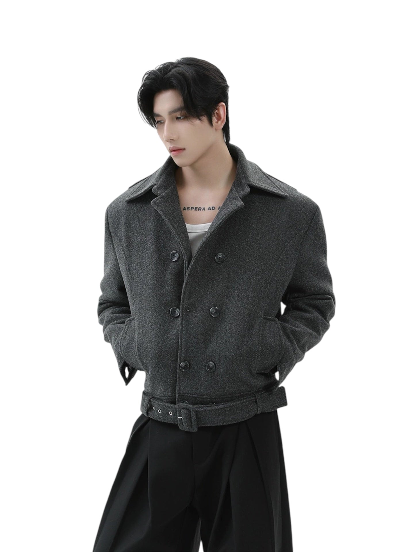 【TURNTIDE】Retro Double-Breasted Wool Jacket